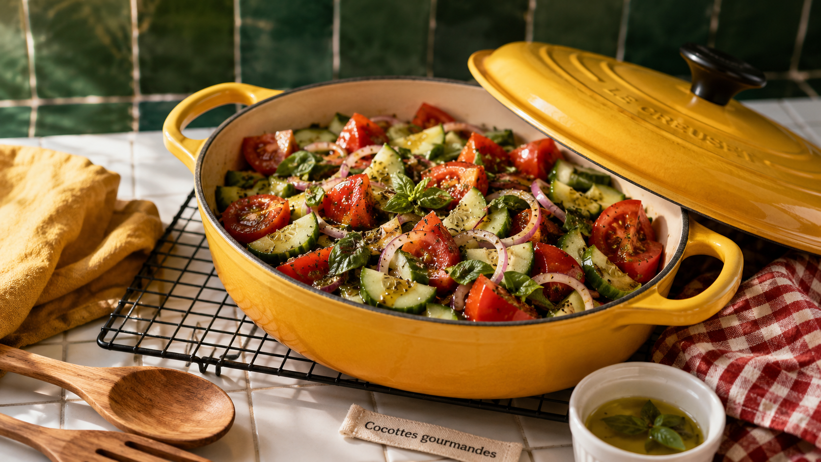 Salade niçoise concombre-tomate