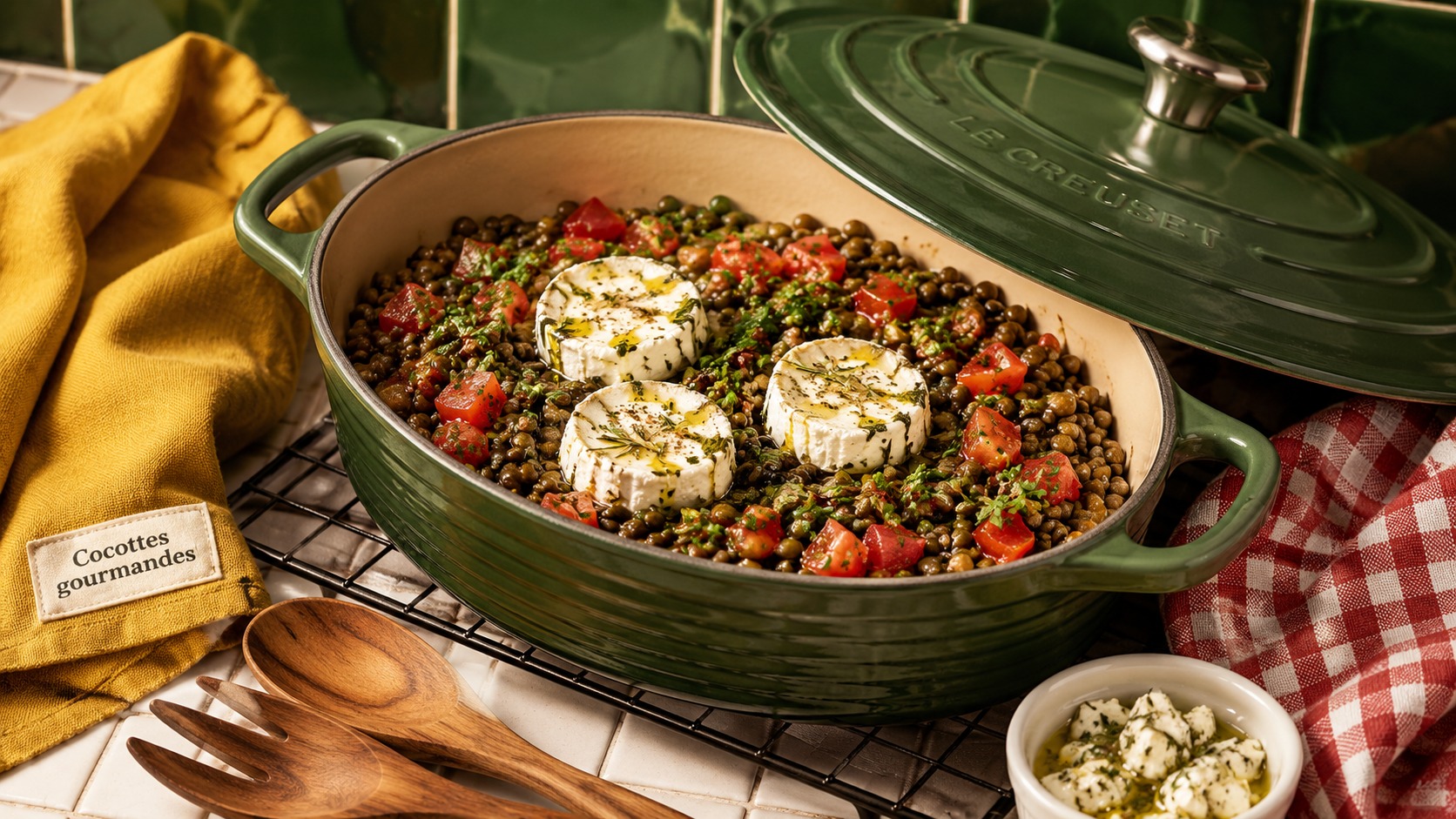 Salade de lentilles au chèvre